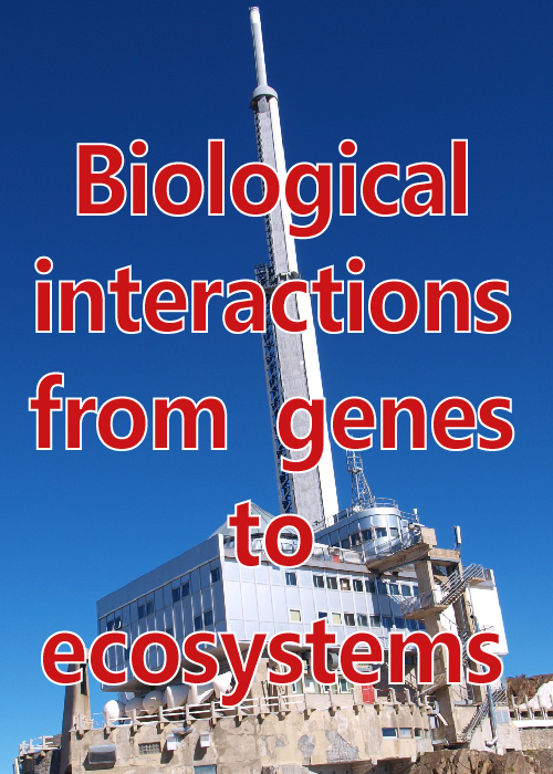 Biological interactions from genes to ecosystems