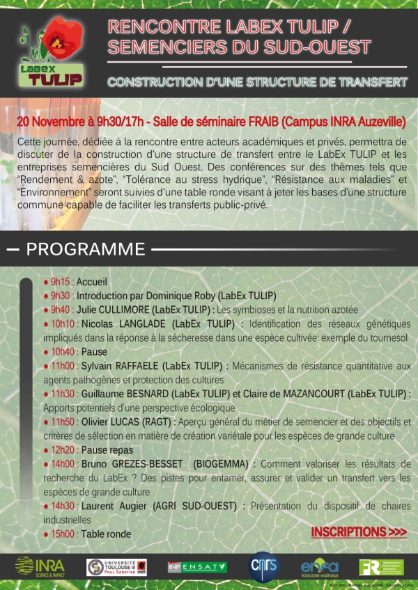 Programme journée biotech